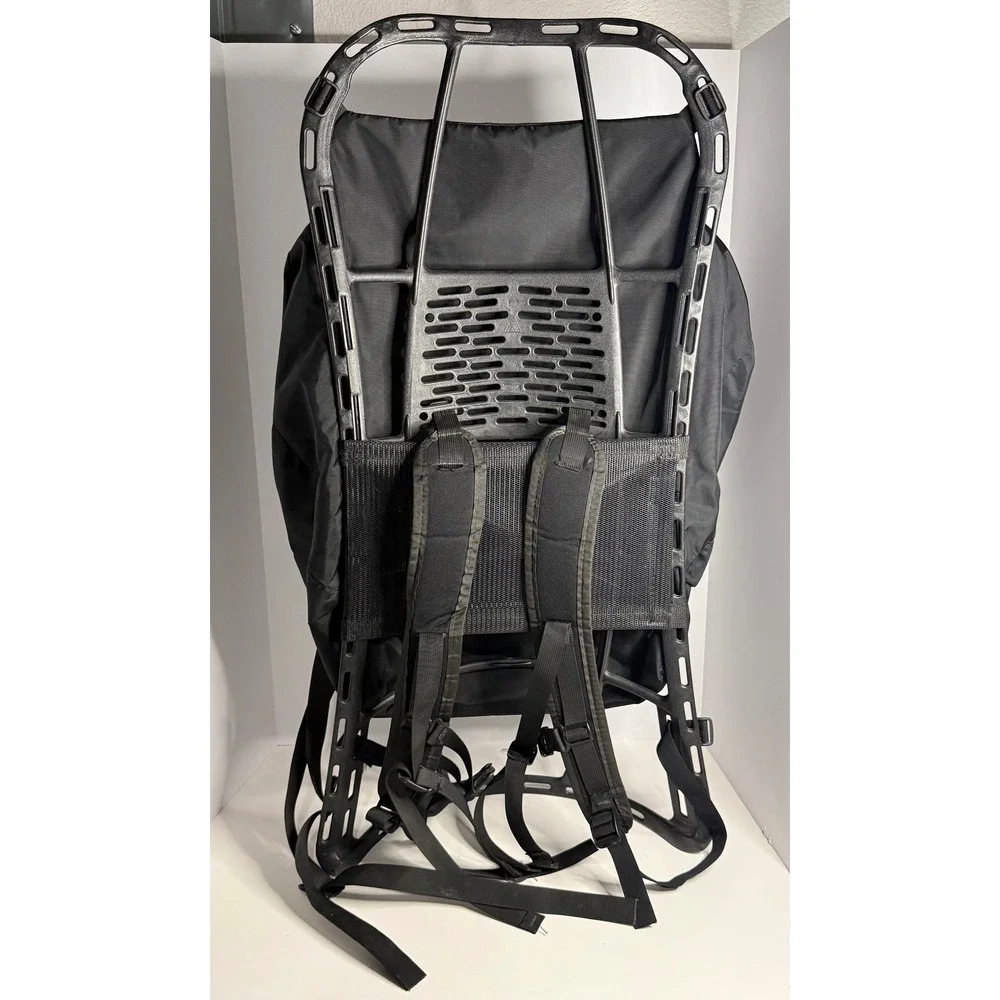 Vintage Coleman Peak 1 External Frame Backpack Black Hiking Camping Made in USA